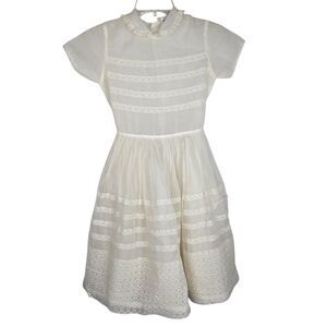 Vintage Cinderella Inspired by Shirley Temple Dress Ivory Chiffon Princess